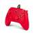 PowerA vezetékes kontroller Xbox Series X|S, Xbox One és PC-hez, piros, ferde nézet