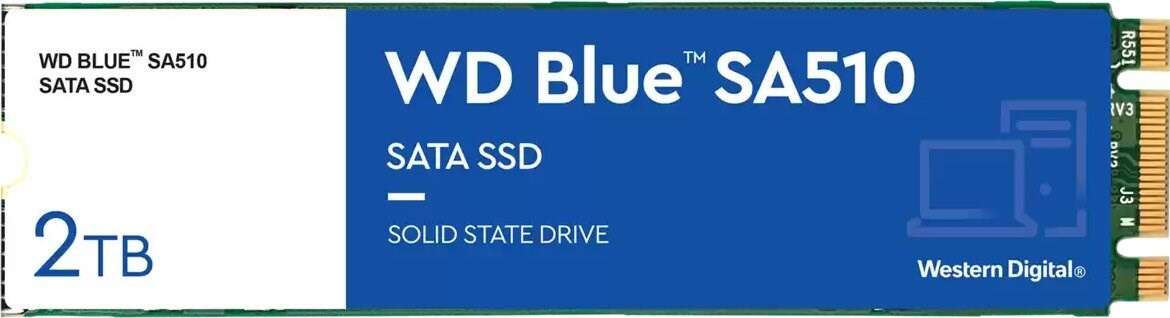 Western digital blue sa510 m.2 2 tb serial ata iii belső ssd