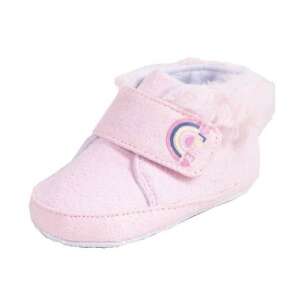Rózsaszín puhatalpú cipő kisbabáknak szivárvány mintával, Yo! márka - Puhatalpú cipő, kocsicipő