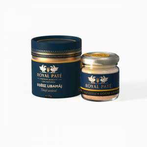 Royal Paté Ganze Gänseleber mit Tokajer Aszú, 70g, Premiumqualität, 100% natürlich, ohne Zusätze, ohne Konservierungsstoffe, glutenfrei, laktosefrei - Lebensmittel