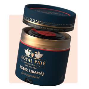 Royal Paté Egész Libamáj Szarvasgombával, 70g - Befőtt & Konzerv