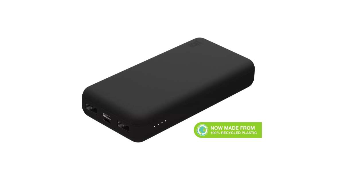 Universal Portable, Desktop Battery Charger - Juice ECO MAX Power Bank - 2xUSB + Type-C - 20.000 mAh - black (JU194815) 94393035