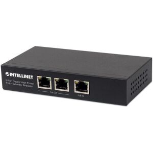 Intellinet 561266 Extender/ Regenerator PoE+ 2-portowy Gigabit 802.3at/af 141983807 - Intellinet