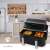 Nedis KAAF320BK double basket air fryer with french fries and snacks in a kitchen setting