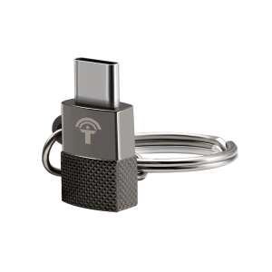 Rocketek Professional Micro USB auf Type-C OTG Adapter mit Schlüsselanhänger, schwarz - USB-Konverter