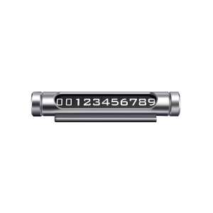 Silberner Auto-Telefonnummer-Anzeigenhalter mit magnetischen Zahlen - Parkhilfesysteme