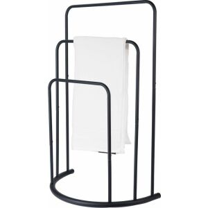 Bathroom Solutions Törölközőtartó - Álló - Fekete - 49,5x75cm