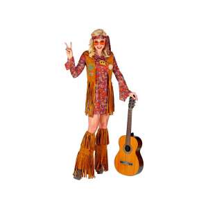 HIPPIE KOSTÜM FÜR DAMEN GRÖßE: M 90027720 - Modă și îmbrăcăminte