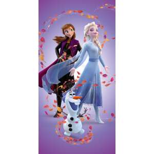 Disney Frozen Leaves Magic bath towel, 70x140 cm, featuring Anna, Elsa and Olaf - Disney Bath Towel, Washcloth, Hooded Towel