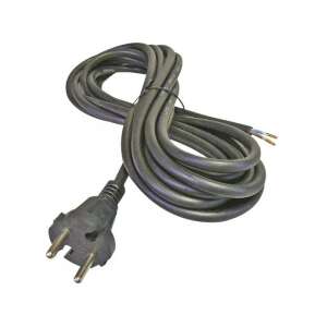 Emos S03250 Flexo 5m 3x1.5mm2 fekete gumi hosszabbító kábel - Szerelt hálózati kábel