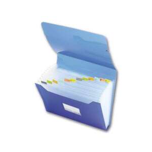 Office Depot 6-Fächer Ziehharmonika-Ordner, transparent blau - Office Depot