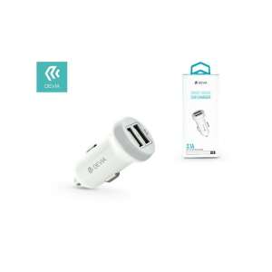 Devia ST330810 Smart Series Dual-USB-Autoladegerät, weiß - Autoladegeräte