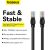 Baseus CAT5 Ethernet cable features: fast, stable, 1000Mbps, RJ45 compatible