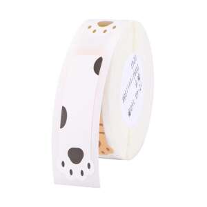 Niimbot Claw Thermoetiketten Rolle, 160 Stück, 12x40 mm, Pfotenabdruck - Niimbot