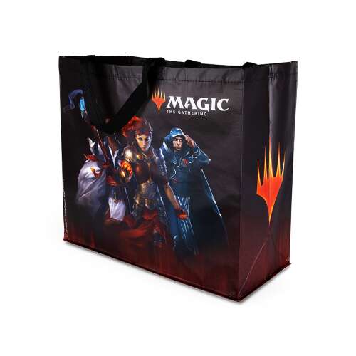 Konix Magic: The Gathering "Hero" Bevásárló táska, fekete színű, Magic: The Gathering logóval és karakterekkel, újrafelhasználható bevásárló táska - Bevásárló táska és szatyor