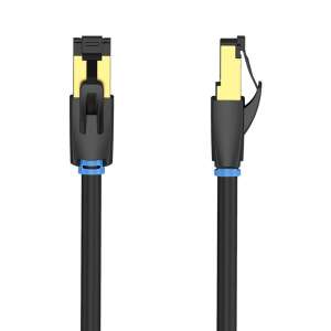 Vention IKABD 0.5m Cat 8 SFTP Ethernet cable, black, gold-plated connectors - Cable