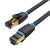 Vention IKABD 0.5m Cat 8 SFTP Ethernet cable, black, gold-plated connectors