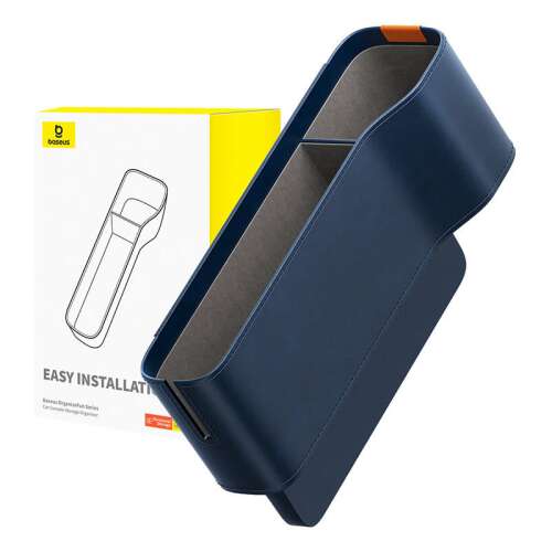 Organizator auto Baseus OrganizeFun, albastru, cu suport pentru pahare, instalare ușoară