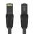Vention IBABF Cat.6 UTP flaches Ethernet-Kabel, 1 Meter, Schwarz
