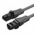 Vention IBABF Cat6 UTP Flat Network Cable 1m Black, close up