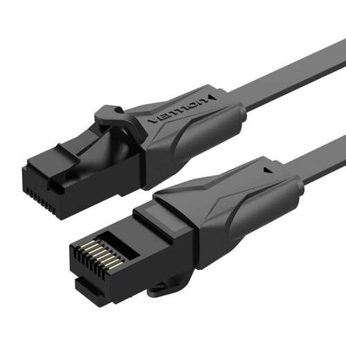 Flat UTP category 6 network cable Vention IBABF 1m Black