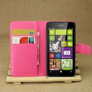 NOKIA Lumia 630, NOKIA Lumia 635, WALLET notesz mobiltok, Magenta 90082342 