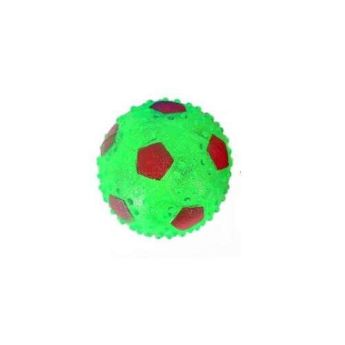Sípolós Kutyajáték labda 7,5 cm zöld színben