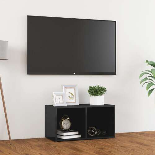 vidaXL magasfényű szürke forgácslap TV-szekrény 72 x 35 x 36,5 cm 90184268