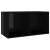 vidaXL 2 db magasfényű fekete forgácslap TV-szekrény 72 x 35 x 36,5 cm 53410603}