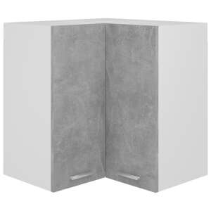 vidaXL betonszürke forgácslap függő sarokszekrény 57 x 57 x 60 cm 44186975 