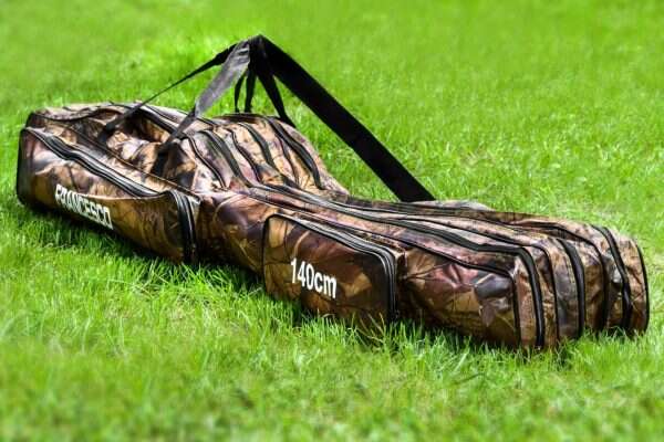 1,4m hosszú 3 fakkos botzsák plusz kettő tároló zsebbel