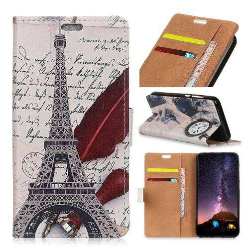 Eiffel-torony mintás notesz tok HUAWEI Y9 (2019) és HUAWEI Enjoy 9 Plus telefonokhoz - Telefontok