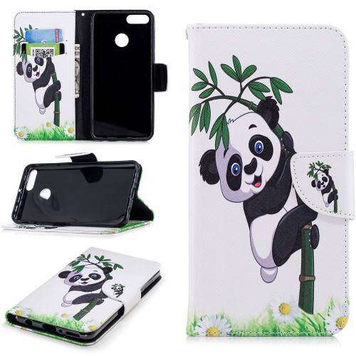 Panda mintás telefontok Huawei Y9 (2018) és Huawei Enjoy 8 Plus modellekhez - Telefontok