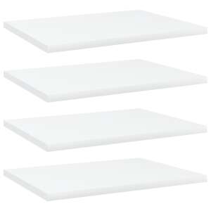 vidaXL 4 db fehér forgácslap polc 40 x 30 x 1,5 cm - Babaszoba bútor