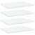 vidaXL 4 db fehér forgácslap polc 40 x 30 x 1,5 cm