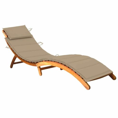 vidaXL Akácfa Napozóágy - 184cm