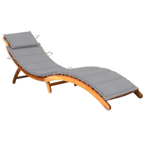vidaXL Akácfa Napozóágy - 184cm