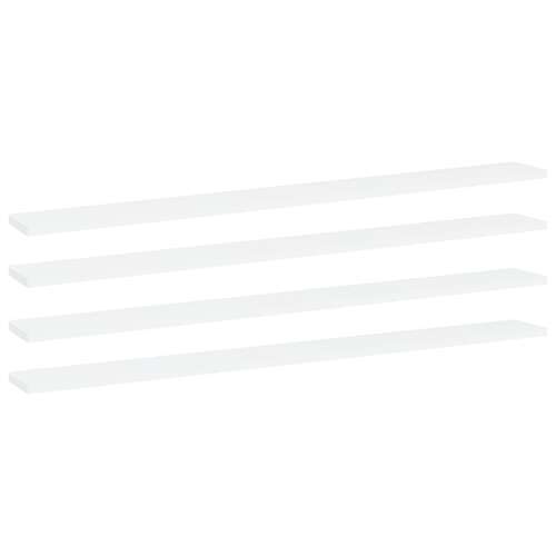 vidaXL 4 db fehér fali polc szett, 100x10x1,5 cm