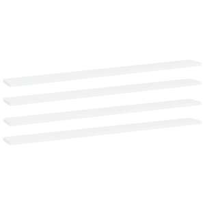 vidaXL set de 4 rafturi de perete albe, 100x10x1,5 cm - VidaXL Rafturi