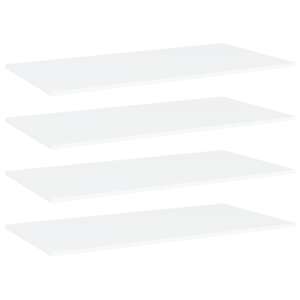 vidaXL Rafturi Albe 80x20 cm - Set de 4 - VidaXL Rafturi
