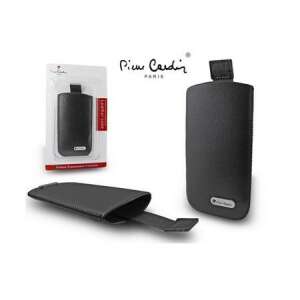 Pierre Cardin Slim álló bőr tok mobiltelefonhoz, fekete - Pierre Cardin