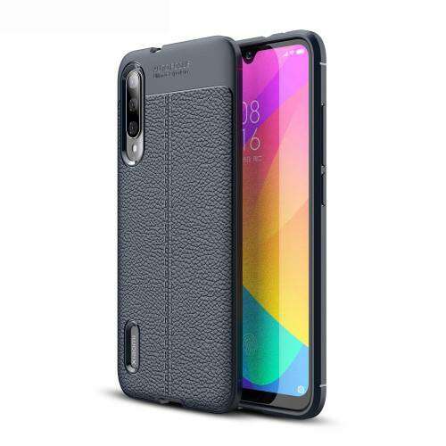 OTT! Leather Series sötétkék szilikon telefontok Xiaomi Mi CC9e és Xiaomi Mi A3 telefonokhoz - OTT!