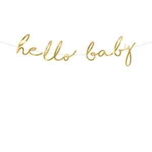 Banner Kiscsillag - Hello Baby, arany, 18x70cm 90152398 