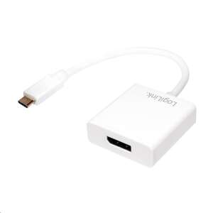 Adapter LogiLink USB-C na DisplayPort, UA0246A, do podłączania urządzeń USB-C do wyświetlaczy DisplayPort - Konwerter USB