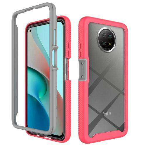 OTT! FULL DEFENDER Átlátszó tok Xiaomi Redmi Note 9T 5G és Redmi Note 9 5G telefonhoz, Magenta színben - OTT!