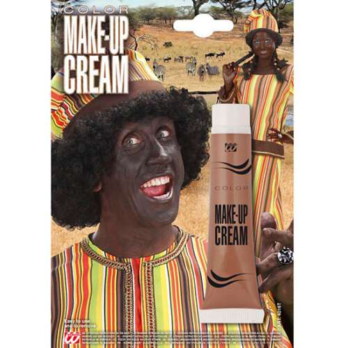 Barna színű testfesték krém az arc festéséhez