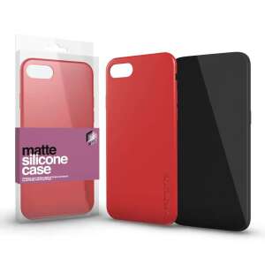 Apple iPhone 12, Apple iPhone 12 Pro, Xpro Matt szilikon mobiltok, Piros 90163762 