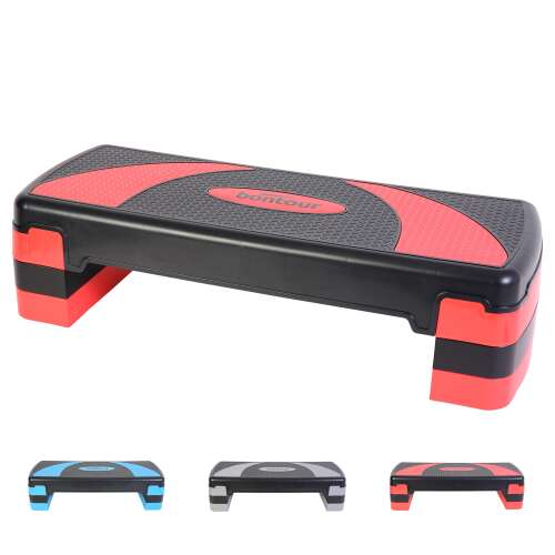 BONTOUR Nagy Aerobic Step Pad, 10/15/20cm állítható magassággal és csúszásmentes felülettel