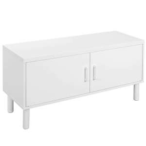 Ormarić za cipele s dvostrukim vratima, 100 x 50 x 35 cm, klasičnog stila, bijeli | VASAGLE 97907981 - Ormarić za cipele