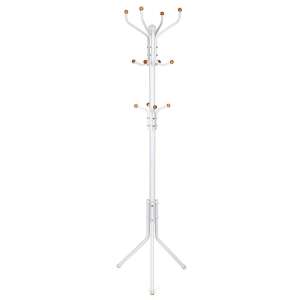 Samostojeća vješalica za kapute, odjeću, metalna, visoka 182 cm, bijela | SONGMICS 44125518 - Skladištenje i organizacija